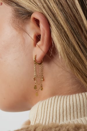 Earrings Garlands Gold Color Stainless Steel h5 Picture2